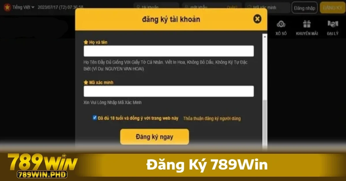 Chuẩn bị thông tin chính xác để đăng ký tài khoản 789win