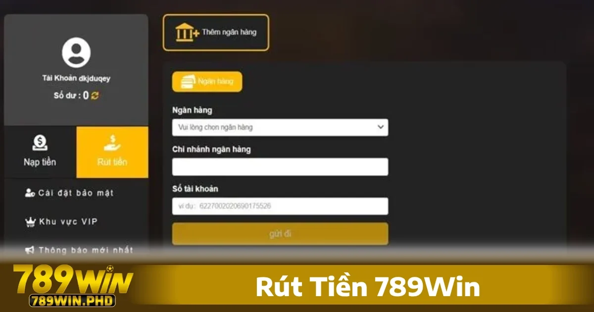 Việc rút tiền 789win không quá phức tạp, nhưng để đảm bảo diễn ra suôn sẻ, bạn cần nắm rõ các bước cụ thể